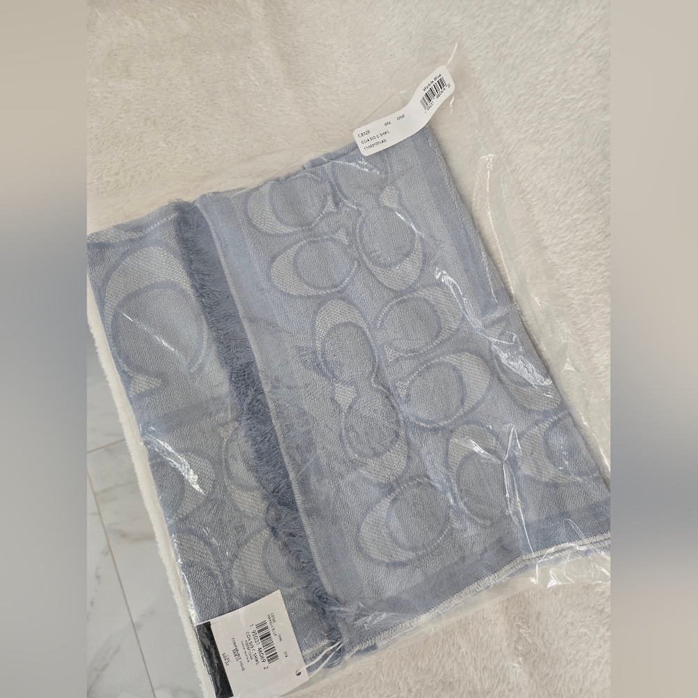 Signature  Shawl Marble Blue